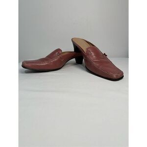 Franco Sarto women’s lilac square toe slip on mule shoes size 7.5M. #S-0902